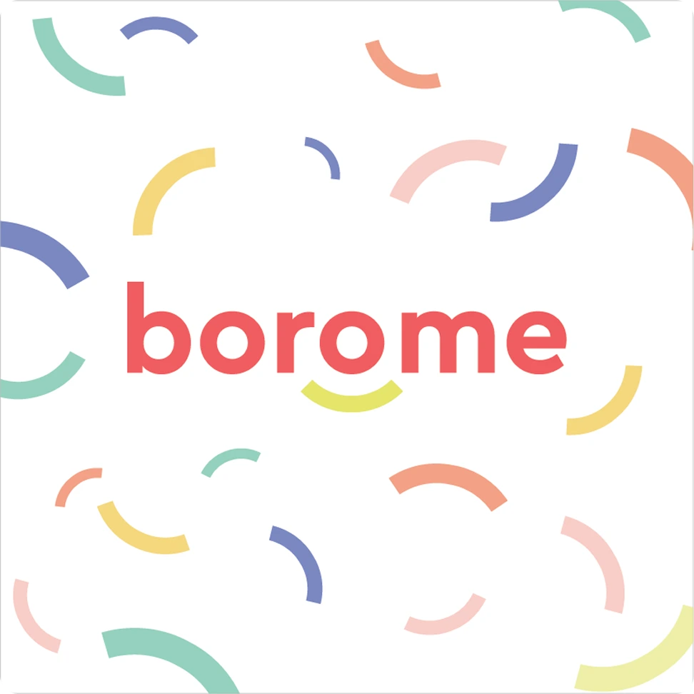 BoroMe branded confetti pattern