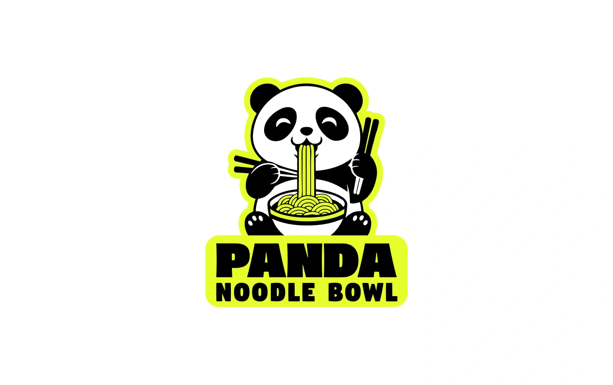 Panda Noodle Bowl logo card