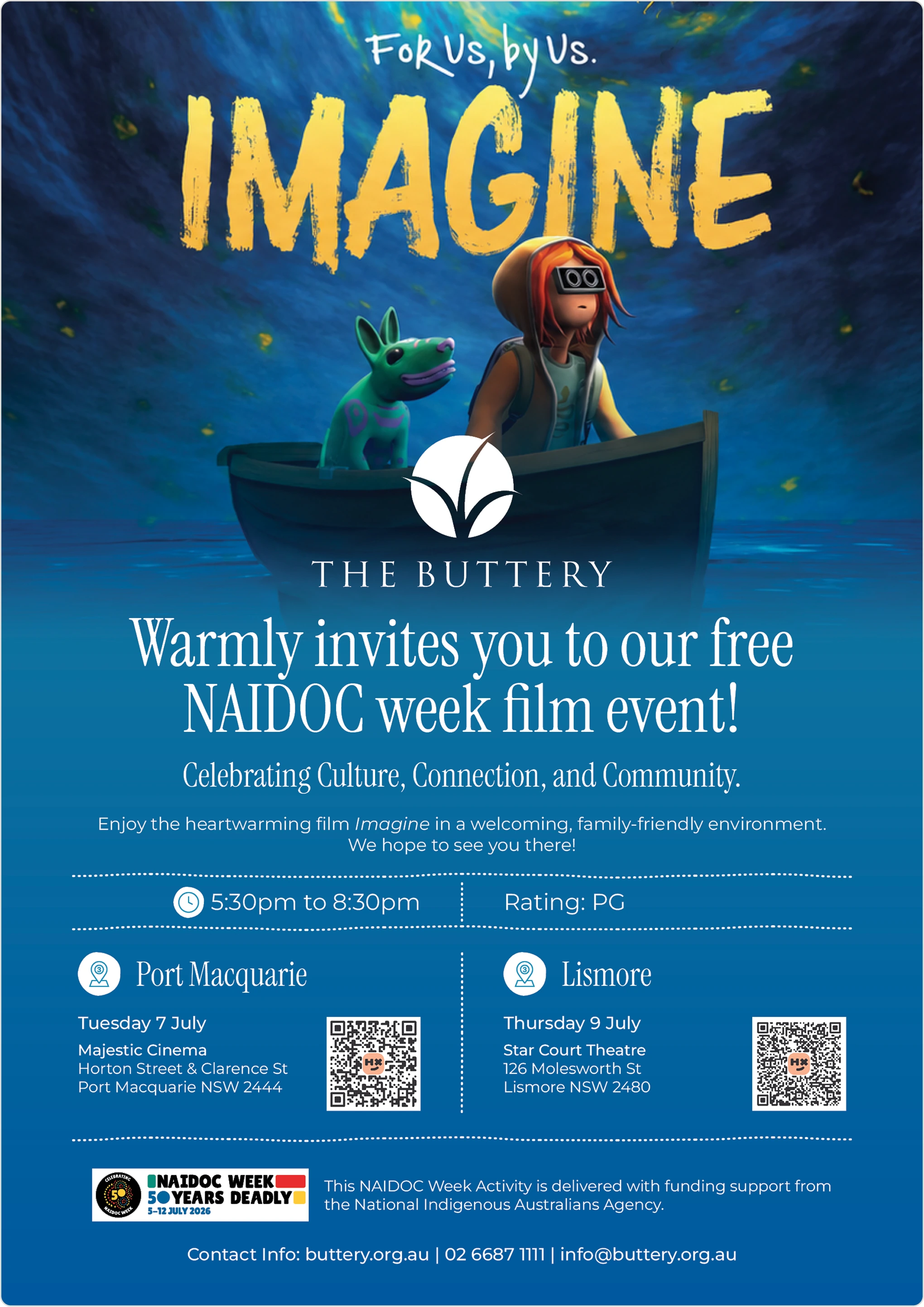 The Buttery NAIDOC Week IMAGINE A3 Poster